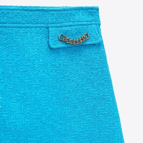 Zara chain trim mini skirt - Picture 3 of 4